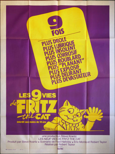 Affiche Les 9 Vies de Fritz the Cat
